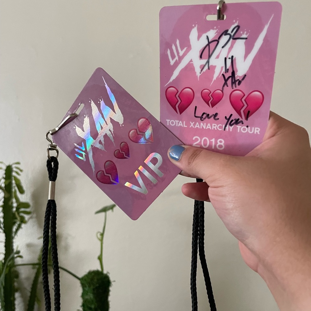 lil xan signed VIP pass
